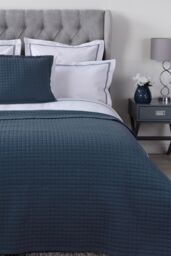 Belledorm Crompton Throw 150cm X 200cm in Navy - Size: 150 cm x 200 cm - thumbnail 2