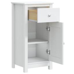 Berkfield Home Bathroom Cabinet BERG White 40x34x80 cm Solid Wood Pine - Size: 40 x 34 x 80 cm - thumbnail 4