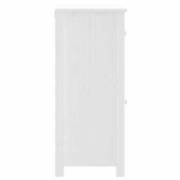 Berkfield Home Bathroom Cabinet BERG White 40x34x80 cm Solid Wood Pine - Size: 40 x 34 x 80 cm - thumbnail 5