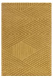 The Rug Shop UK Yellow Handmade Wool Modern Geometric Easy To Clean Area Rug - Size: 160 cm x 230 cm - thumbnail 2