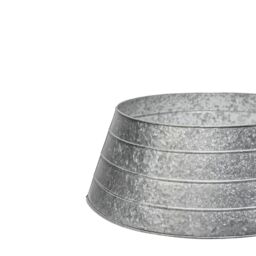 Ivyline Metal Christmas Tree Skirt Galvanised - H26cm W67cm - Light weight - Premium Quality in Silver - thumbnail 3