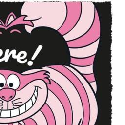 Alice In Wonderland We´re All Mad Here Door Mat in Pale Pink - Size: 40 cm x 60 cm - thumbnail 2
