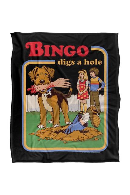 Steven Rhodes Bingo Digs A Hole Silky Touch Super Soft Throw Blanket - Size: Small - image 1
