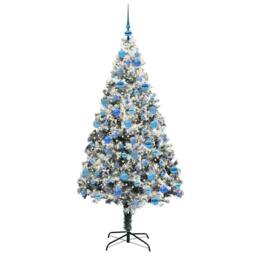 Berkfield Home Green Artificial Christmas Tree with 300 LEDs with Stand Green 180 cm