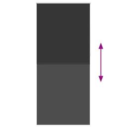 Berkfield Home Roller Blind Blackout 100 x 230 cm Black - thumbnail 9