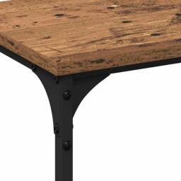 Berkfield Home Spacious Console Table Old Wood 200x29x75 cm Engineered Wood in Brown - Size: 200 x 29 x 75 cm - thumbnail 8
