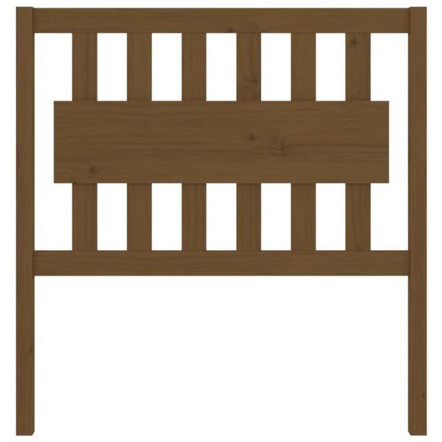 Berkfield Home Beautiful Bed Headboard Honey Brown 95.5x4x100 cm Solid Wood Pine - image 1