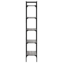 Berkfield Home Bookcase 5-Tier Grey Sonoma 56x31.5x174 cm Engineered Wood - thumbnail 5