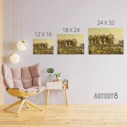 "Artery8 Singer Sargent Gassed WWI Blinded Soldiers Canvas Wall Art Print - Size: W18"" x H24""" - thumbnail 4