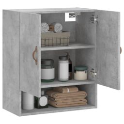 Berkfield Home Wall Cabinet Concrete Grey 60x31x70 cm Engineered Wood - Size: 60 x 31 x 70 cm - thumbnail 4