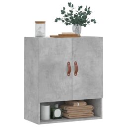 Berkfield Home Wall Cabinet Concrete Grey 60x31x70 cm Engineered Wood - Size: 60 x 31 x 70 cm - thumbnail 3