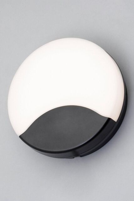 BHS Lighting Swona Round Outdoor Wall Light in Black - image 1