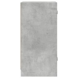 Berkfield Home Side Cabinet with Glass Doors Concrete Grey 35x37x75.5 cm - thumbnail 7