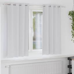 Berkfield Home Curtains with Curtains 2 pcs Pale grey 175 x 140 cm Polyester - thumbnail 2