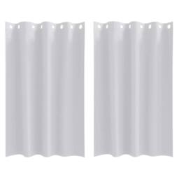 Berkfield Home Curtains with Curtains 2 pcs Pale grey 175 x 140 cm Polyester - thumbnail 1