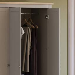 HD Designs Arlington 3 Door 2 Drawer Wardrobe 1800 x 1090 x 520 mm in Grey - thumbnail 5
