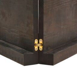 Berkfield Home Wall Shelf Dark Grey 120x60x(2-6) cm Treated Solid Wood Oak in Brown - thumbnail 6