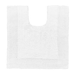 Allure Bath Fashions Elegance Reversible Heavyweight Pedestal Mat in White