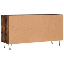 Berkfield Home Shoe Bench Smoked Oak 102x35x55 cm Engineered Wood in Brown - Size: 102 x 35 x 55 cm - thumbnail 8