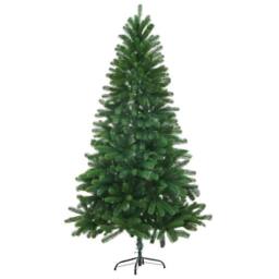 Berkfield Home Realistic Christmas Tree with 150 LEDs with Stand Green 150 cm PE - thumbnail 5