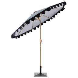 Wyld and Coco Garden Market Parasol Grey 2.70m Adjustable Canopy Aluminium Pole - thumbnail 6