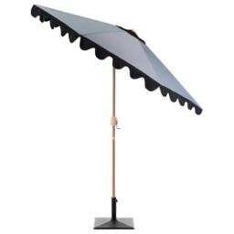 Wyld and Coco Garden Market Parasol Grey 2.70m Adjustable Canopy Aluminium Pole - thumbnail 5