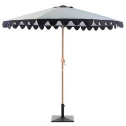 Wyld and Coco Garden Market Parasol Grey 2.70m Adjustable Canopy Aluminium Pole - thumbnail 4