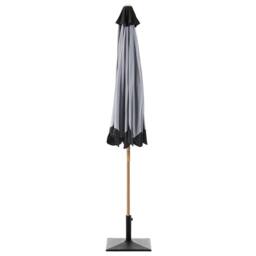 Wyld and Coco Garden Market Parasol Grey 2.70m Adjustable Canopy Aluminium Pole - thumbnail 7