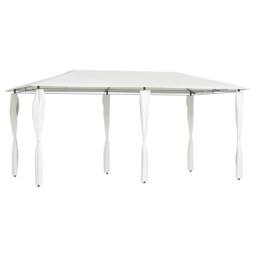 Berkfield Home Gazebo with Post Covers 3x6x2.6 m Cream 160 g/m ² - thumbnail 2