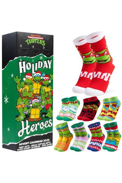 Teenage Mutant Ninja Turtles Socks Advent Calendar Christmas Gift - image 1