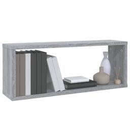 Berkfield Home Wall Cube Shelves 6 pcs Grey Sonoma 60x15x23 cm Engineered Wood - Size: 60 x 15 x 23 cm - thumbnail 7