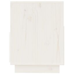 Berkfield Home TV Cabinet White 140x37x50 cm Solid Wood Pine - Size: 140 x 37 x 50 cm - thumbnail 6