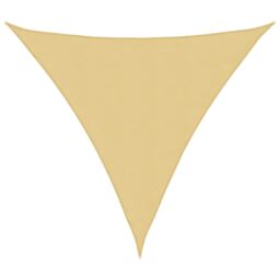 Berkfield Home Sun Shade Sail Sand 3x3x3 m 100% Polyester Oxford in Yellow - thumbnail 2