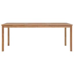 Berkfield Home Garden Table 200x100x77 cm Solid Teak Wood in Brown - Size: 200 x 100 x 77 cm - thumbnail 2