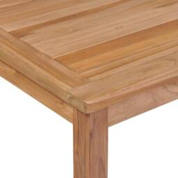 Berkfield Home Garden Table 200x100x77 cm Solid Teak Wood in Brown - Size: 200 x 100 x 77 cm - thumbnail 4