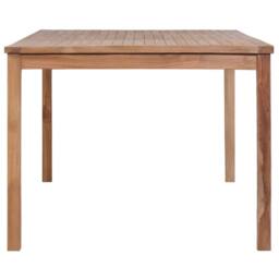 Berkfield Home Garden Table 200x100x77 cm Solid Teak Wood in Brown - Size: 200 x 100 x 77 cm - thumbnail 3