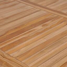 Berkfield Home Garden Table 200x100x77 cm Solid Teak Wood in Brown - Size: 200 x 100 x 77 cm - thumbnail 5