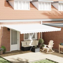 Berkfield Home Awning Replacement Fabric for 4.5x3.5 m Frame White
