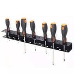 EONLION 2Pcs Wall Mounted Screwdriver Organizer Tool Storage Rack in Black - thumbnail 3