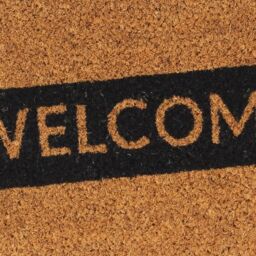 Berkfield Home Door Mat Natural 45x75 cm Tufted Coir in Brown - thumbnail 5
