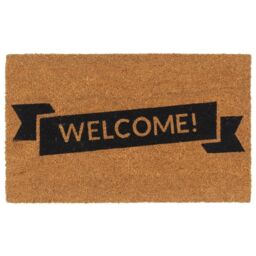 Berkfield Home Door Mat Natural 45x75 cm Tufted Coir in Brown - thumbnail 1