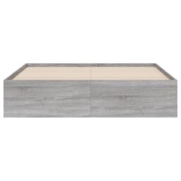 Berkfield Home Bed Frame with Drawers without Mattress Grey Sonoma 150x200 cm King Size - thumbnail 6