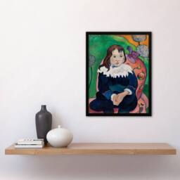 Artery8 Paul Gauguin Mr Loulou Young Boy Portrait Framed Art Picture Print - Size: A3 - thumbnail 2