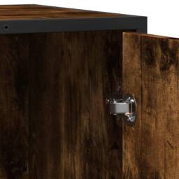 Berkfield Home Sideboard Smoked Oak 62x35x76 cm Engineered Wood in Brown - Size: 62 x 35 x 76 cm - thumbnail 9