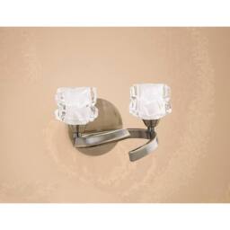 Netlighting Ice Wall Lamp 2 Light G9 Antique Brass in Bronze - thumbnail 2