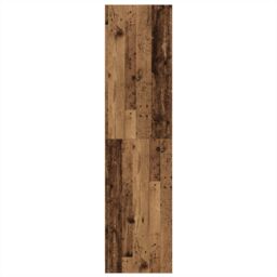 Berkfield Home Wardrobe with Shelf with Storage Old wood 50 x 50 x 200 cm Engineered wood in Brown - thumbnail 5