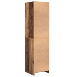 Berkfield Home Wardrobe with Shelf with Storage Old wood 50 x 50 x 200 cm Engineered wood in Brown - thumbnail 6