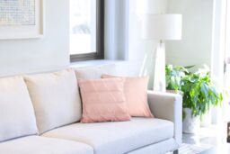 New Edge Blinds Newton Triangle Collection Soft Touch Cushion Cover in Pink - Size: 43 cm x 43 cm - thumbnail 2
