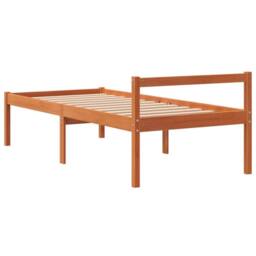 Berkfield Home Senior Bed without Mattress Wax Brown 90x190 cm Single Solid Wood Pine - thumbnail 6