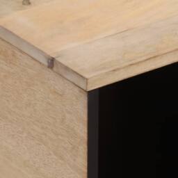 Berkfield Home Beautiful Coffee Table 80x50x40 cm Solid Wood Mango in Light Brown - Size: 80 x 50 x 40 cm - thumbnail 7